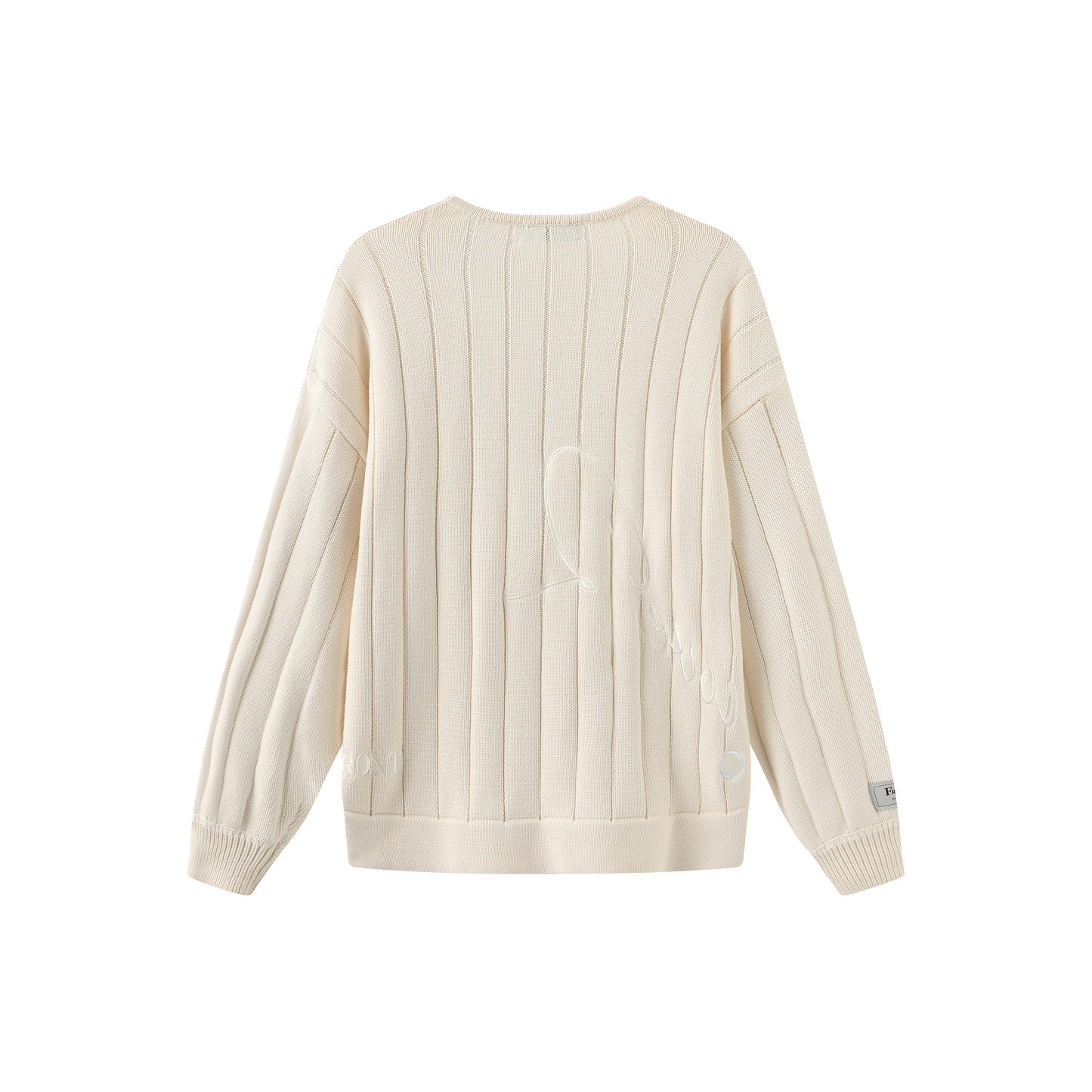 Ivory Cotton Double Breasted Cardigan