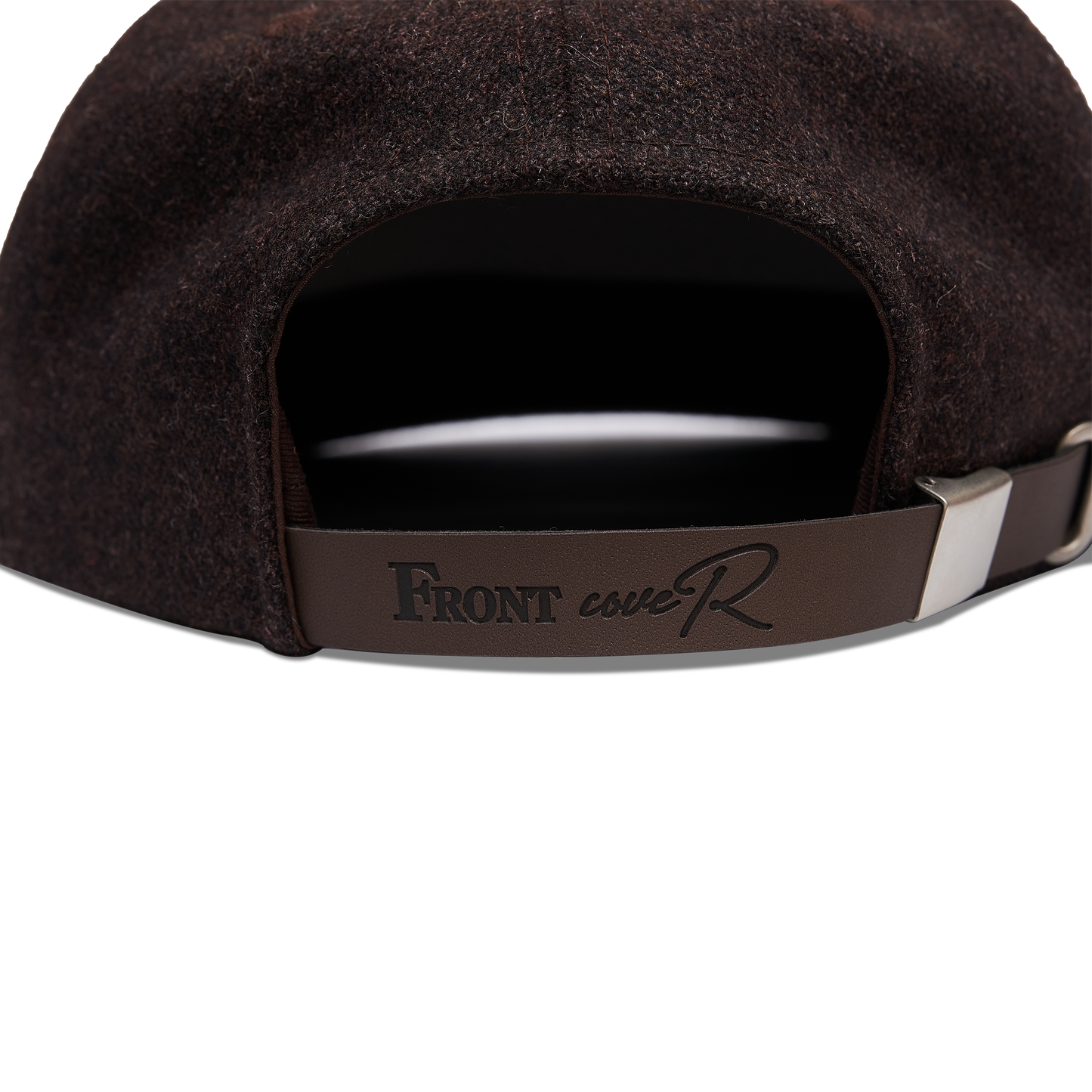 BROWN WOOL BALL CAP