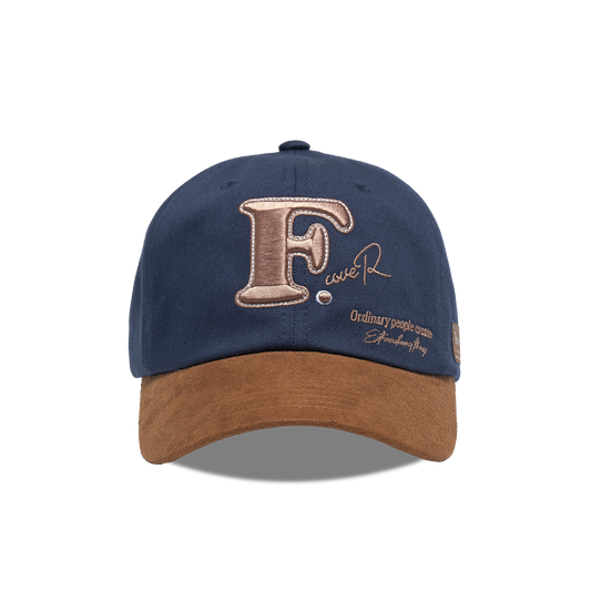 navy/vivid brown EVERYDAY LOGO BALL CAP